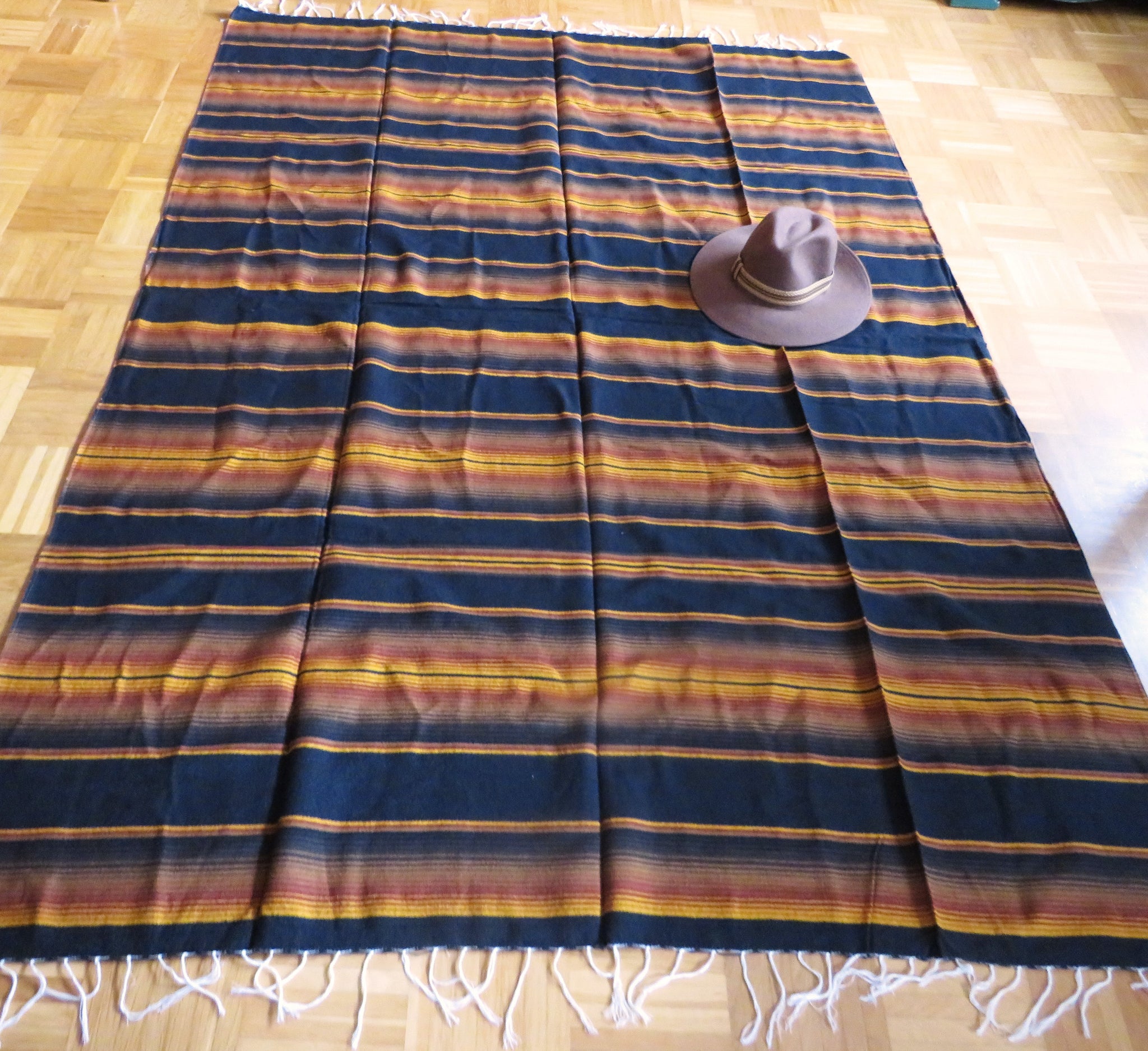 Laguna Beach Mexikanische Decke – Handgewebt, Aus Recyceltem Garn, Vielseitig Einsetzbar