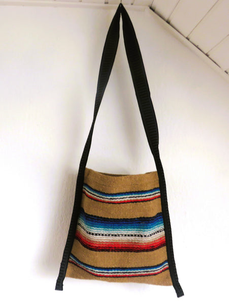 Boho Schultertasche  EL PASO Mexiko Style  70% Polyacryl 30% Polyester beige 33cm x32cm