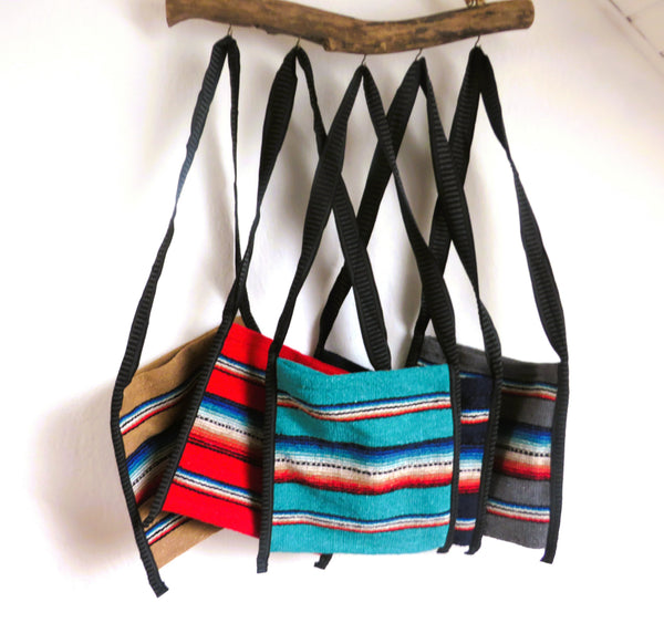 Festival Ethno Schultertasche  EL PASO Mexiko Style  70% Polyacryl 30% Polyester  türkis 33cm x32cm