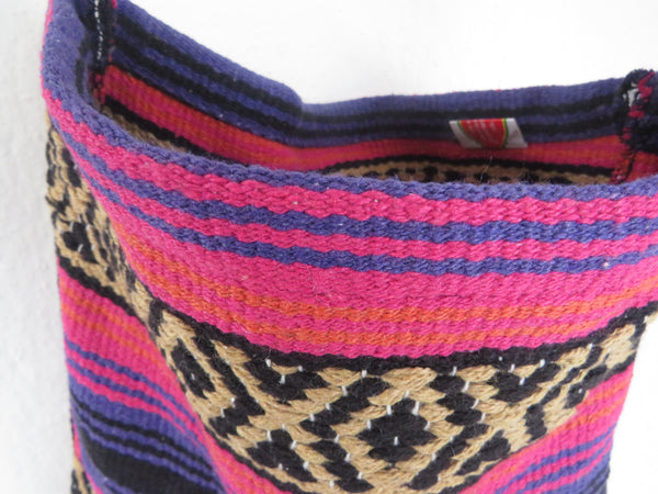 Boho Festival Schultertasche  EL PASO mexikanisch  70% Polyacryl 30% Polyester  pink