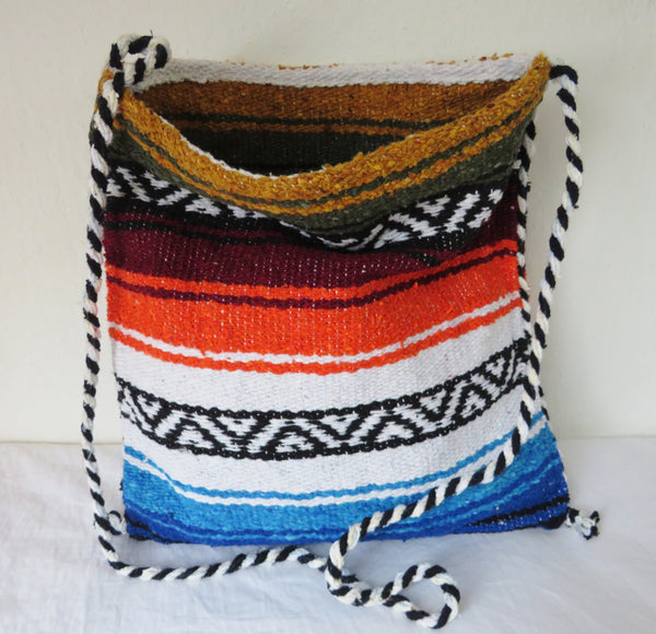 Ethno Schultertasche EL PASO  Mexiko Boho Hippie gewebt bunt mexican Blanket Bag  Material  50% Polyacryl 40% Polyester 10% Baumwolle Hersteller Molina Made in Mexico