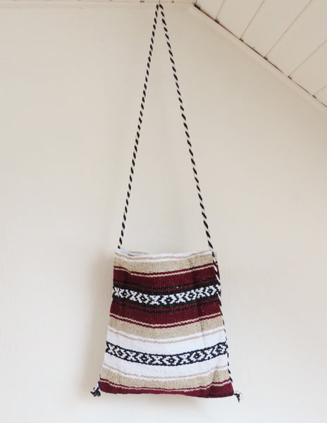 BALD WIEDER VERFÜGBAR Festival Hirtentasche aus Mexiko EL PASO gewebt Hippie Ethno Tasche terra beige Nomadentasche Material  50% Polyacryl 40% Polyester 10% Baumwolle Hersteller Molina Made in Mexico