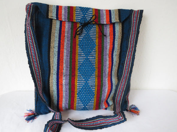 BALD WIEDER VERFÜGBAR mexikanische Boho Schultertasche TAOS petrol gewebt Ethno Tasche Navajo  50% Polyacryl 40% Polyester 10% Baumwolle Hersteller Molina Made in Mexico