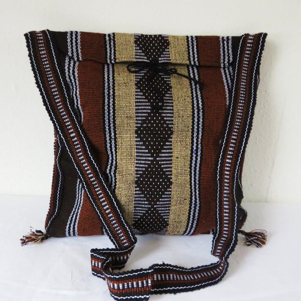 BALD WIEDER VERFÜGBAR vindianische Hirtentasche TAOS braun Mexiko gewebt Ethno Tasche Navajo 50% Polyacryl 40% Polyester 10% Baumwolle Hersteller Molina Made in Mexico